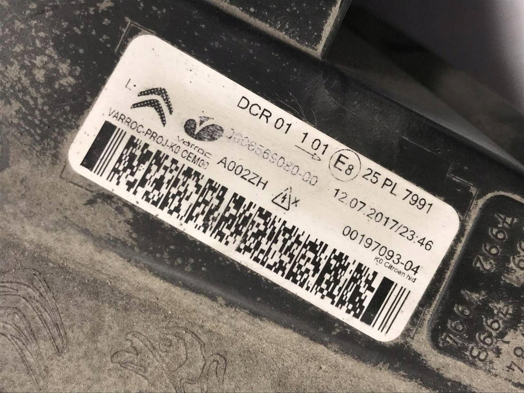 Frontscheinwerfer Citroën Jumpy 9808569080 Links Scheinwerfer Headlight