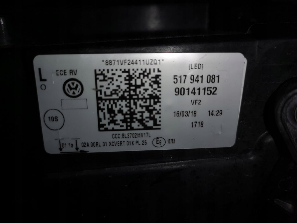 Frontscheinwerfer VW Golf Sportsvan 517941081 LED Links Scheinwerfer Headlight SCH7597528693cg