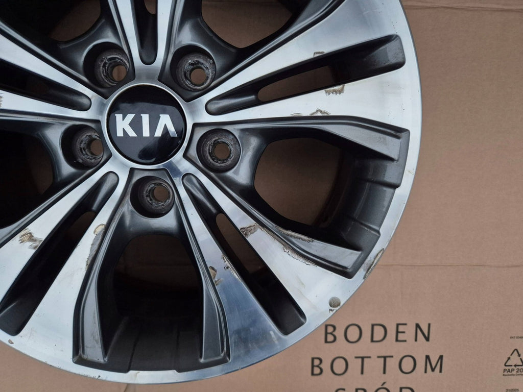 1x Alufelge 16 Zoll 6.0" 5x114.3 51ET Glanz Graphit 529101P650 Kia Venga Mg FEL6524467843tb