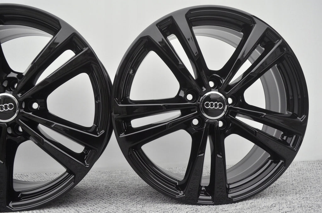 4x Alufelge 18 Zoll 7.5" 5x112 Schwarz Audi C5 B6 B7 Rim Wheel FEL3477735949wh