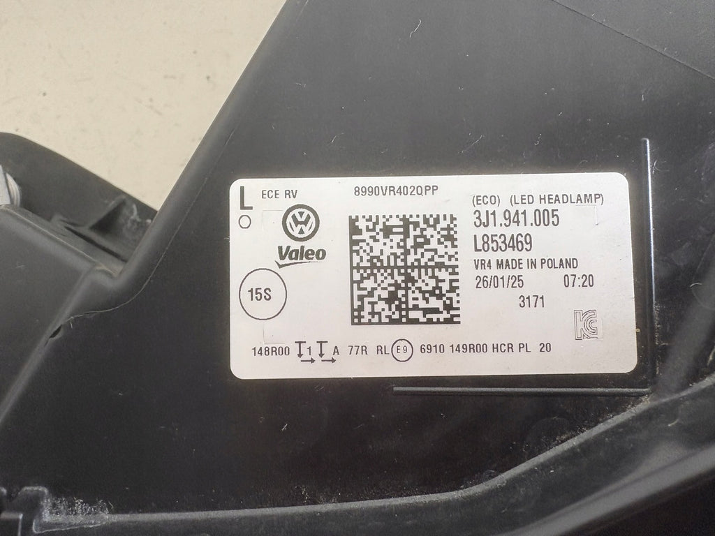 Frontscheinwerfer VW Passat 3J1941005 Full LED Links Scheinwerfer Headlight SCH3222543717cr