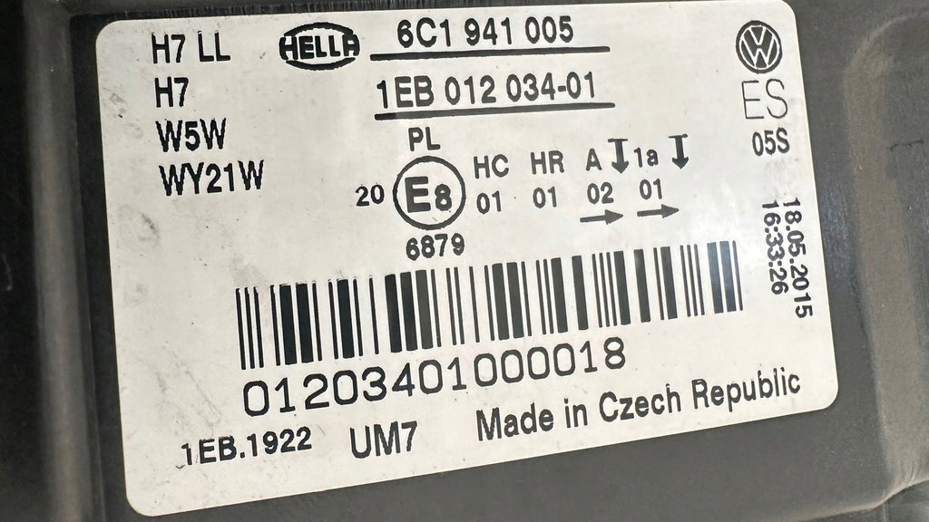 Frontscheinwerfer VW Polo 6C1941005 Links Scheinwerfer Headlight SCH1268730340ee