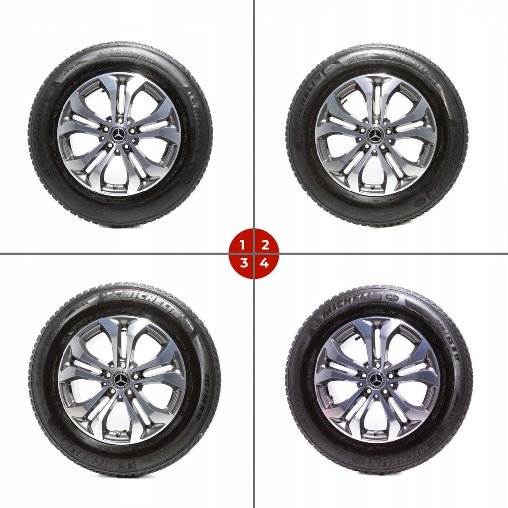 4x Alufelge 17 Zoll 7.5" 5x112 36ET Glanz Silber Mercedes-Benz Glc X253 Mg FEL4171543822zl