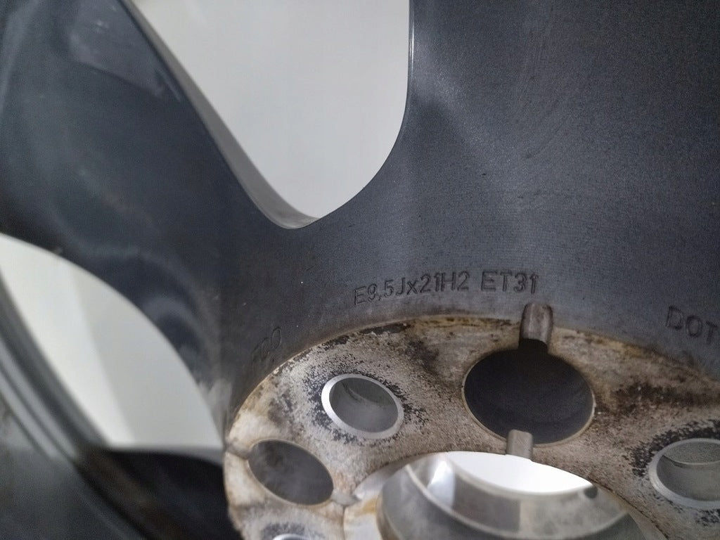 1x Alufelge 21 Zoll 9.5" 5x112 31ET Matt Silber 4M0601025 Audi Q7 Mg Rim Wheel FEL6856635370iw