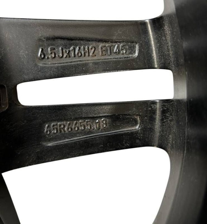 1x Alufelge 16 Zoll 6.5" 5x114.3 45ET Matt Schwarz 65R665518 Toyota I Rim Wheel FEL4655859776vn