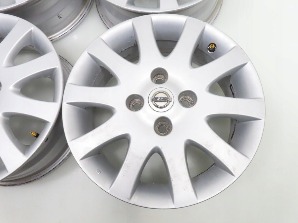 4x Alufelge 16 Zoll 6.0" 4x114.3 45ET Silber Nissan I Rim Wheel FEL6572200694vo