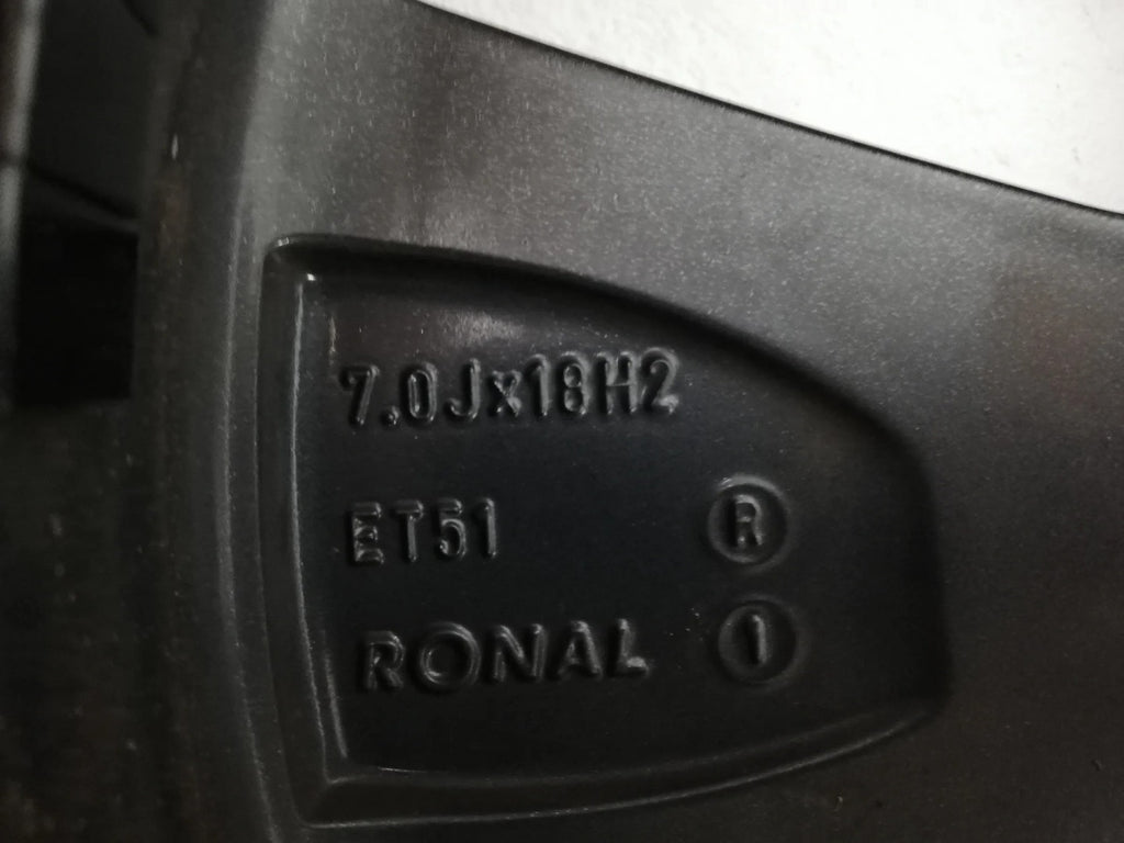 1x Alufelge 18 Zoll 7.5" 5x100 51ET Glanz Schwarz 6F0071498A Seat I Rim Wheel FEL2928656763kz