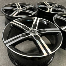 Laden Sie das Bild in den Galerie-Viewer, 4x Alufelge 18 Zoll 7.5" 5x112 49ET Glanz Schwarz A1774013200 Mercedes-Benz Cla FEL4150679792hg