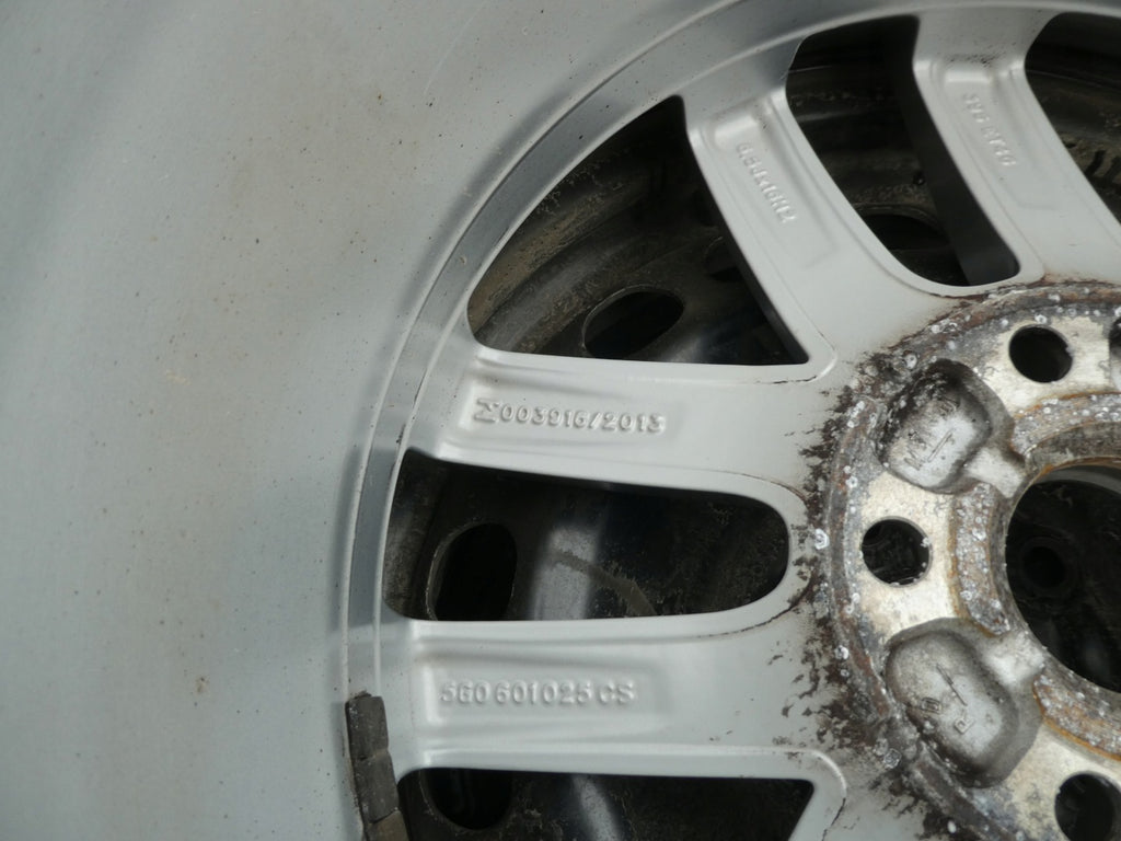 4x Alufelge 16 Zoll 6.5" 5x112 46ET Glanz Silber 5G0601025CS VW Rim Wheel FEL7631484519wy