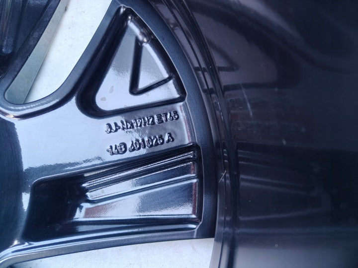 1x Alufelge 19 Zoll 8.0" 5x112 45ET Glanz Schwarz 14B601025A VW Vii Rim Wheel FEL6548638601jw