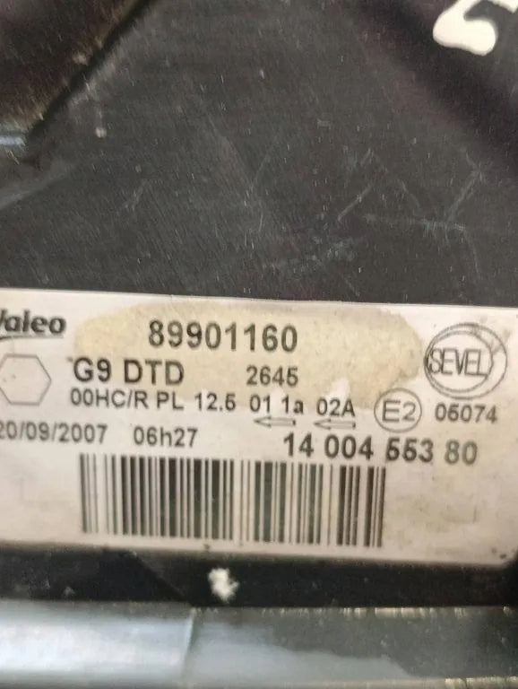 Frontscheinwerfer Peugeot Expert 89901160 Rechts Scheinwerfer Headlight SCH8194082687dh
