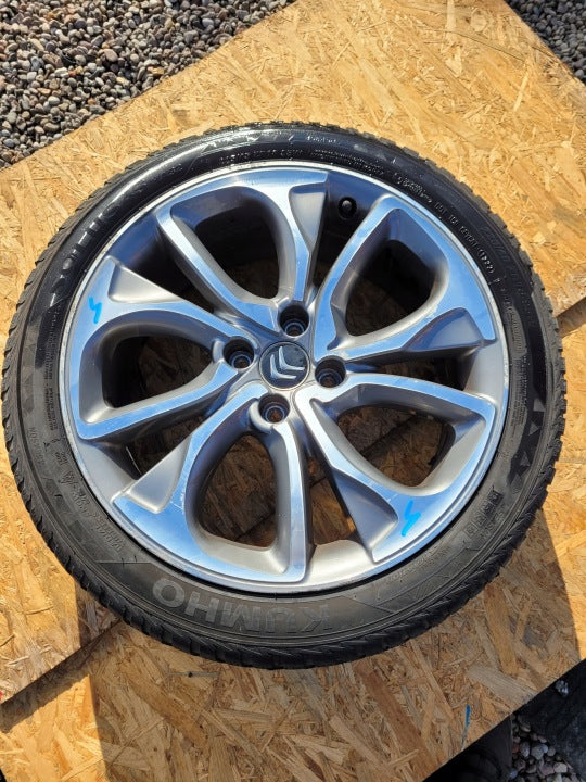 1x Alufelge 18 Zoll 7.5" 4x108 29ET Matt Silber 9688904377 Citroën Ds4 Rim Wheel FEL1421040417tk