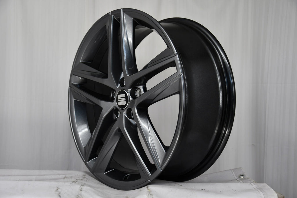 4x Alufelge 18 Zoll 7.0" 5x100 51ET Glanz Graphit 6F0601025E Seat I Rim Wheel FEL1778112391lq