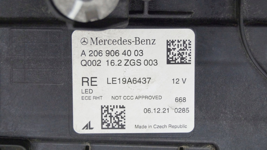 Frontscheinwerfer Mercedes-Benz 2069064003 LED Rechts Scheinwerfer Headlight SCH2505847509cz