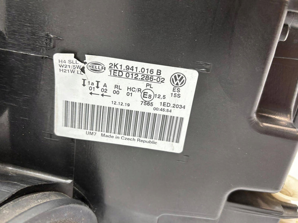 Frontscheinwerfer VW Caddy 2K1941016B Ein Stück (Rechts oder Links) Headlight SCH3321954022pi