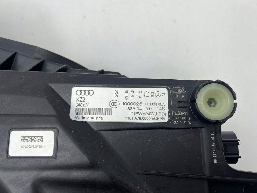 Frontscheinwerfer Audi Q3 83A941011 LED Links Scheinwerfer Headlight SCH5177775727gv