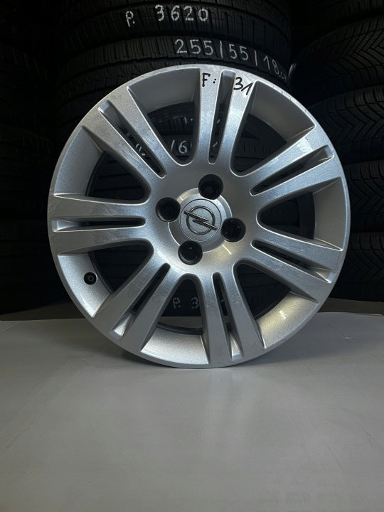 1x Alufelge 16 Zoll 6.5" 4x100 39ET Opel Corsa D Rim Wheel FEL2259139507mx