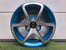 Load image into Gallery viewer, 1x Alufelge 13 Zoll 4.0" 3x98 23 5ET Glanz Blau 403008208R Renault Twizy FEL8901003122uc