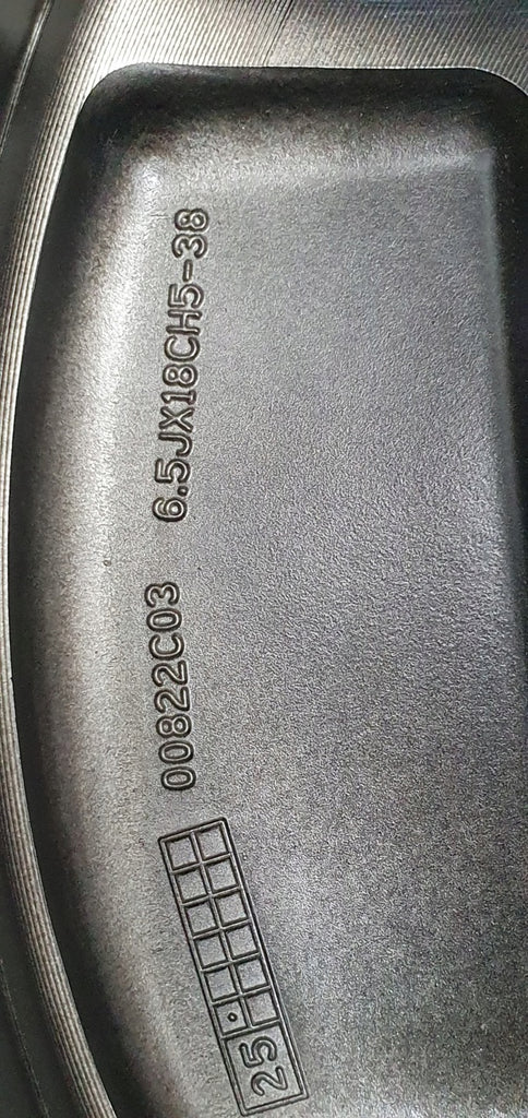 1x Alufelge 18 Zoll 6.5" 5x114.3 38ET Glanz Schwarz 403008515R Renault E-Tech FEL9040130986gi