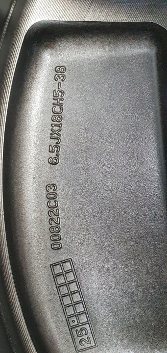 1x Alufelge 18 Zoll 6.5" 5x114.3 38ET Glanz Schwarz 403008515R Renault E-Tech FEL9040130986gi