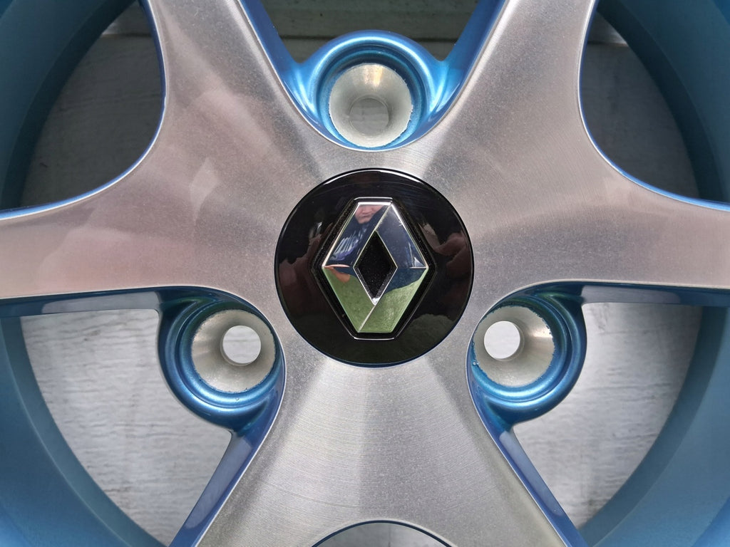 1x Alufelge 13 Zoll 4.0" 3x98 23 5ET Glanz Blau 403008208R Renault Twizy FEL8901003122uc