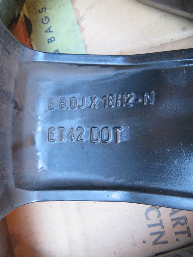 1x Alufelge 18 Zoll 8.0" 5x108 42ET Glanz Schwarz 31471312 Volvo S60 V60