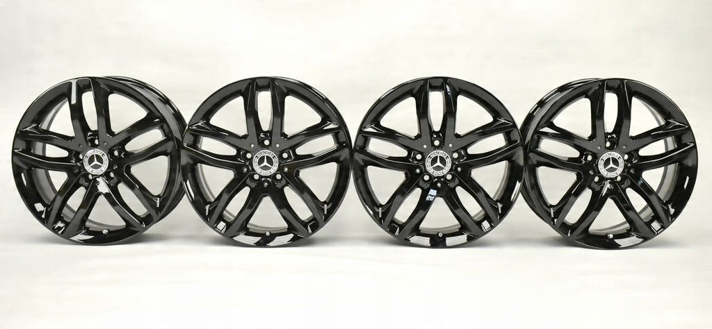 4x Alufelge 18 Zoll 7.0" 5x112 46ET Glanz Schwarz A1564010100 Mercedes-Benz X156