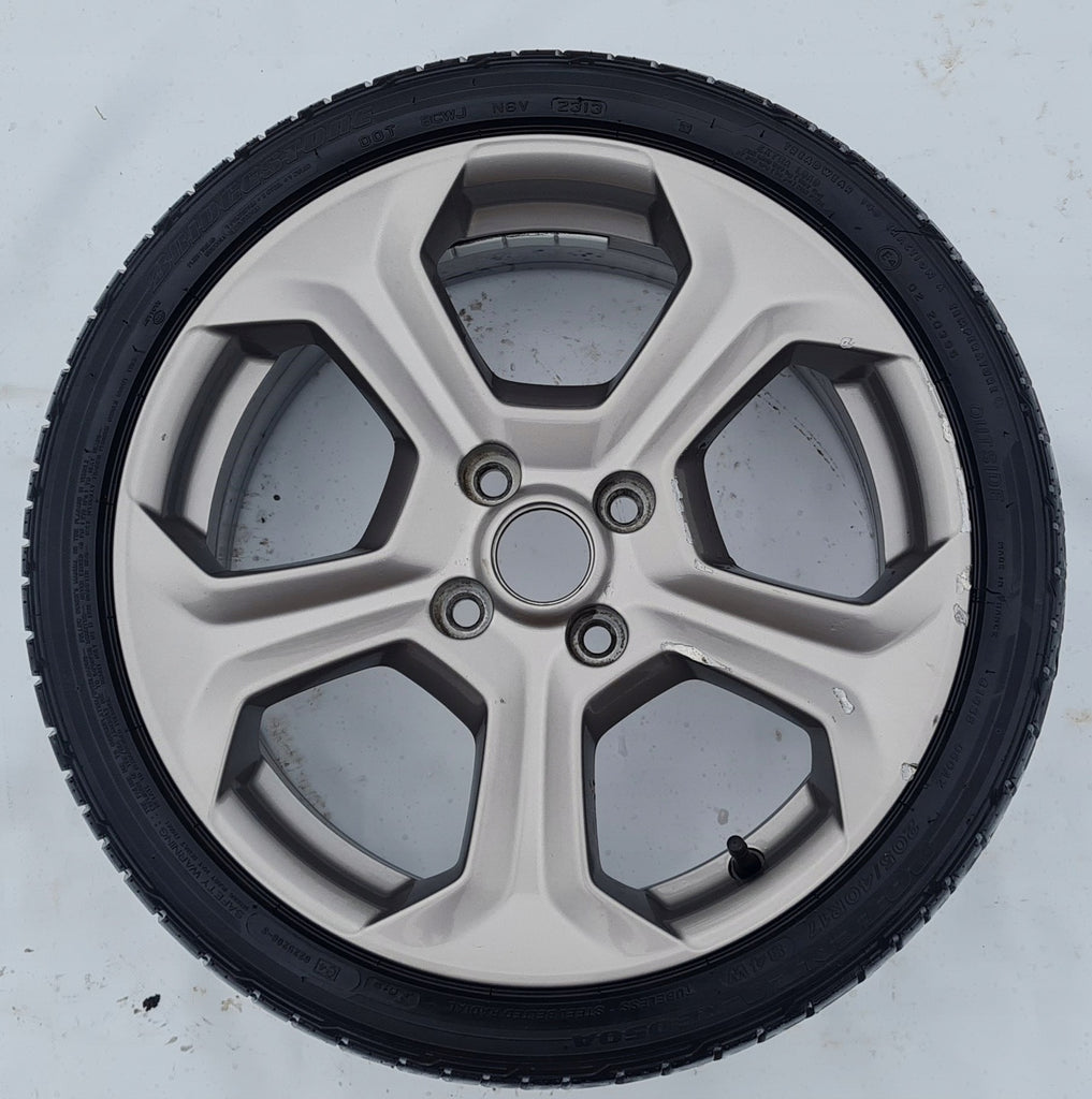 1x Alufelge 17 Zoll 7.0" 4x108 47,5ET Glanz Silber C1BC- Ford Fiesta Rim Wheel