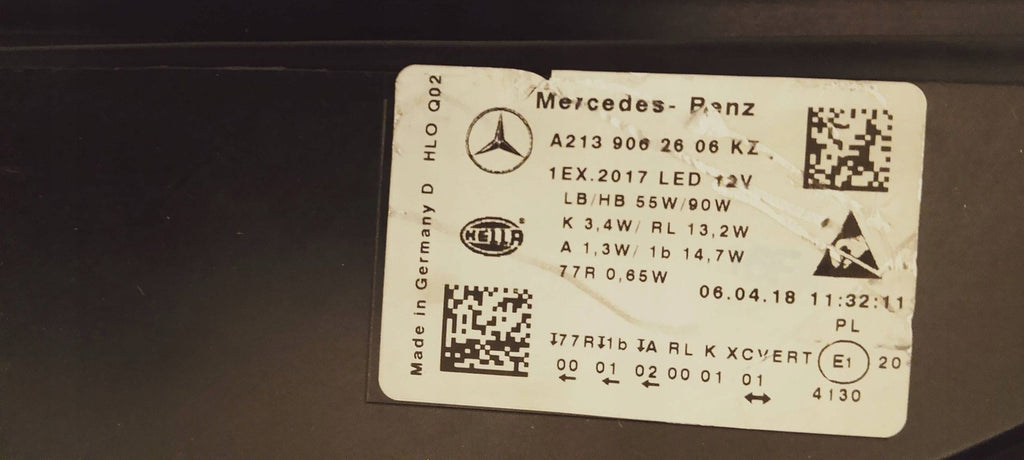 Frontscheinwerfer Mercedes-Benz W213 A2139062606 LED FALSE Headlight SCH9217996605qu