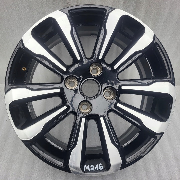 1x Alufelge 16 Zoll 6.5" 4x108 20ET Glanz Schwarz 672044871 Opel Crossland X FEL7989932509mq