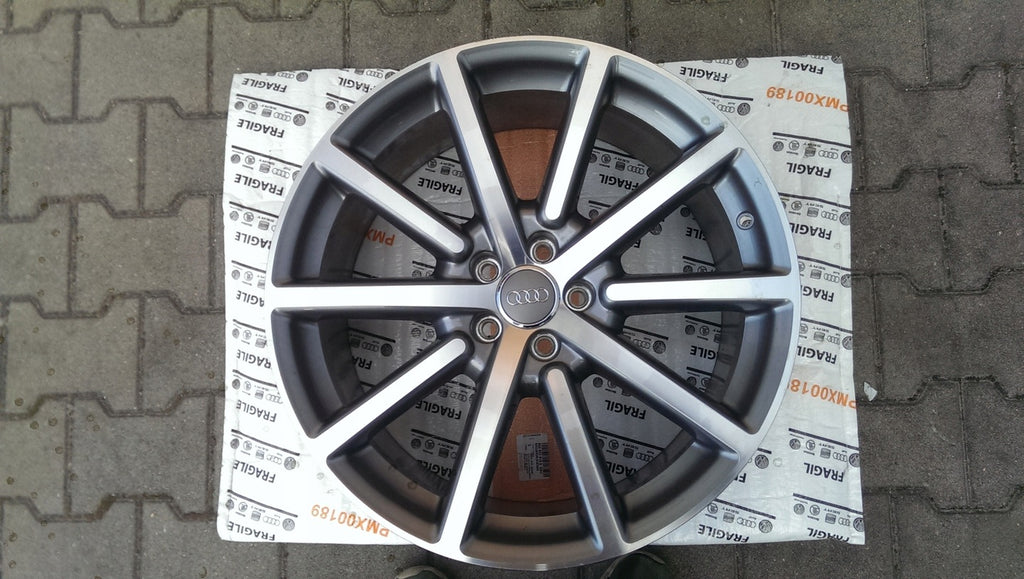 1x Alufelge 20 Zoll 8.5" 5x112 Glanz Silber 8R0071490A Audi Rim Wheel