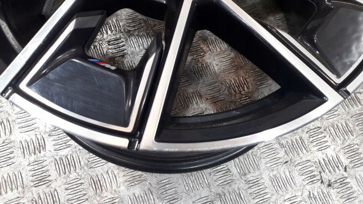 1x Alufelge 18 Zoll 8.5" 5x112 36ET Glanz Schwarz 8747286 BMW I4 G26 Rim Wheel FEL6572481876vl