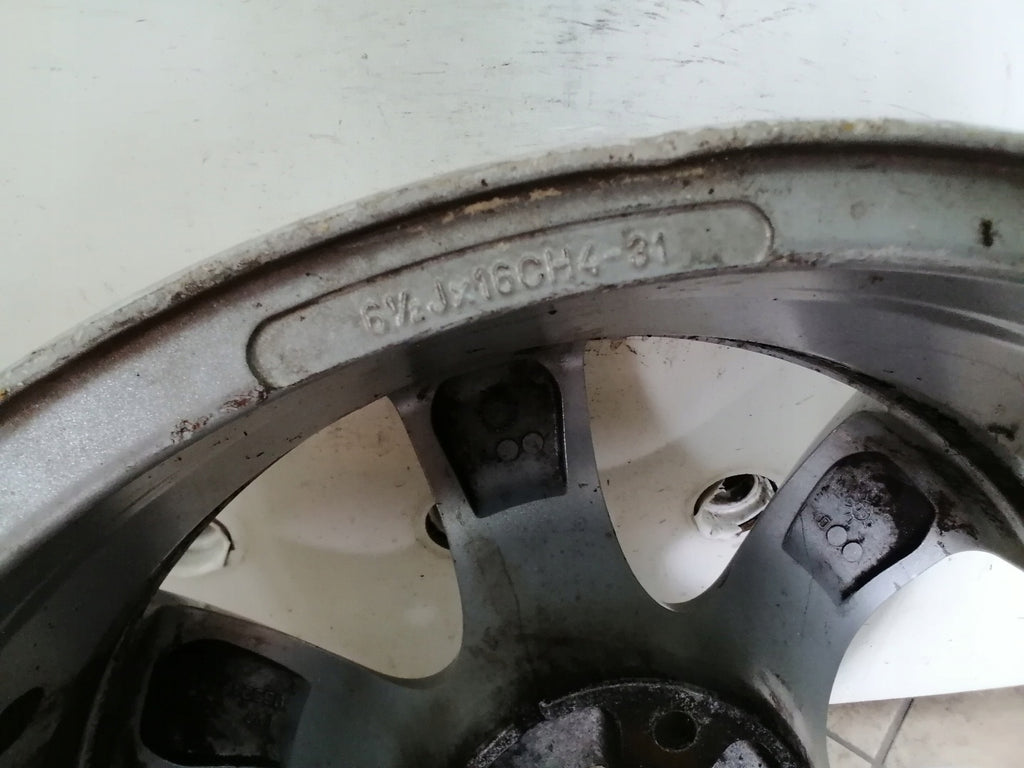 1x Alufelge 16 Zoll 6.5" 4x108 31ET Glanz Schwarz 9652489880 Peugeot Rim Wheel FEL1335376846ng