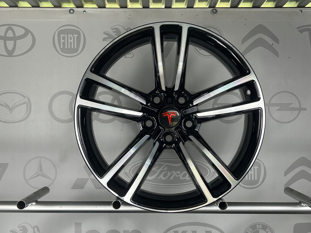 4x Alufelge 19 Zoll 8.0" 5x120 40ET Glanz Schwarz 6007214-00-D Tesla Model S FEL9737211556gs