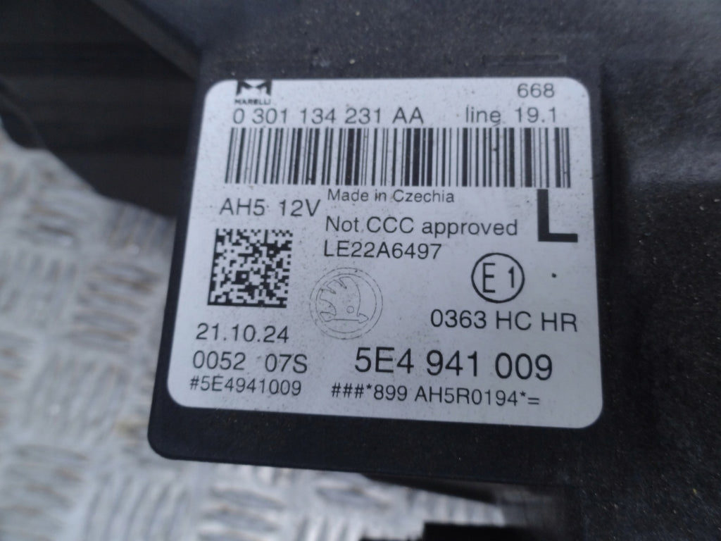 Frontscheinwerfer Skoda Octavia IV 5E4941009 LED Links Scheinwerfer Headlight SCH2392927054wb