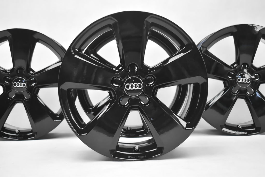 4x Alufelge 17 Zoll 7.5" 5x112 51ET Glanz Schwarz 8V0601025 Audi A3 Rim Wheel FEL4168404739ys