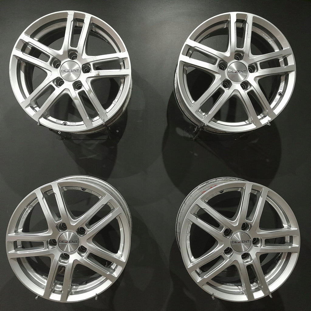 4x Alufelge 16 Zoll 6.5" 5x112 44ET Silber Seat Leon Golf VII Ii Rim Wheel FEL2680749888sy