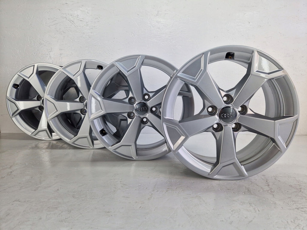 4x Alufelge 17 Zoll 6.5" 5x112 38ET Glanz Silber 83A071497 Audi Rim Wheel FEL4804010873xs
