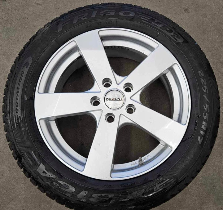 4x Alufelge 17 Zoll 7.0" 5x115 43ET Silber Rim Wheel FEL1083060217rd