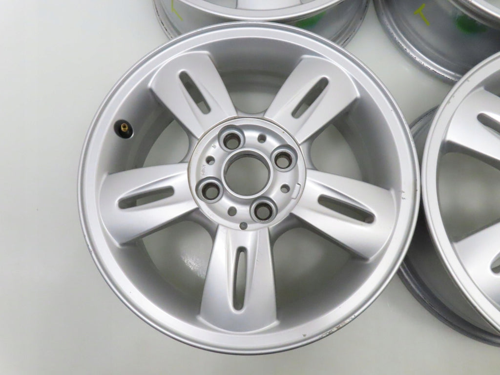 4x Alufelge 15 Zoll 5.5" 4x100 45ET Silber 6763295 Mini Rim Wheel FEL1232360695ps