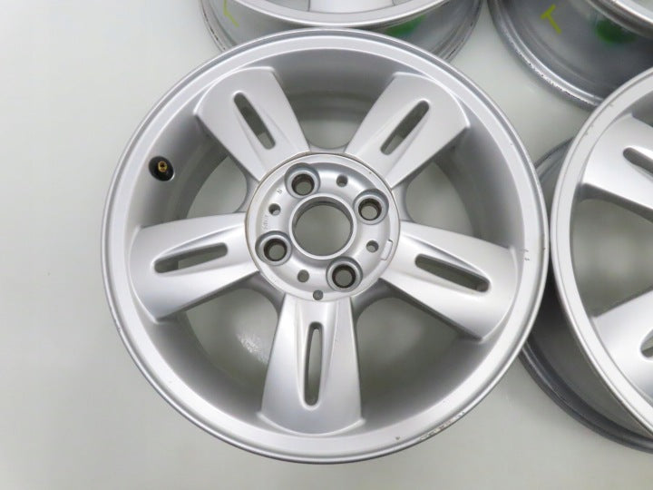 4x Alufelge 15 Zoll 5.5" 4x100 45ET Silber 6763295 Mini Rim Wheel FEL1232360695ps