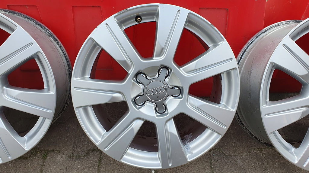 4x Alufelge 17 Zoll 7.0" 5x112 42ET Glanz Silber 4F601025CG Audi Rim Wheel