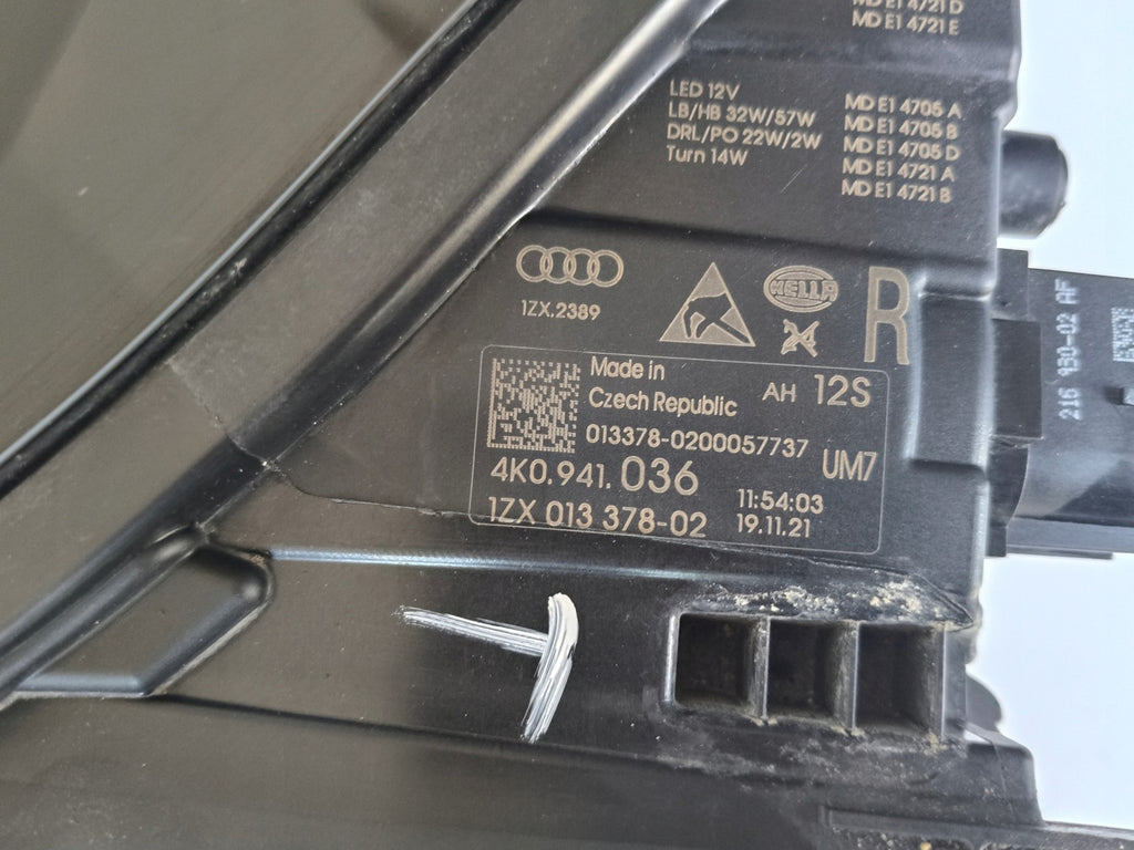 Frontscheinwerfer Audi A6 C8 4K0941036 Full LED Rechts Scheinwerfer Headlight SCH7675309422wr