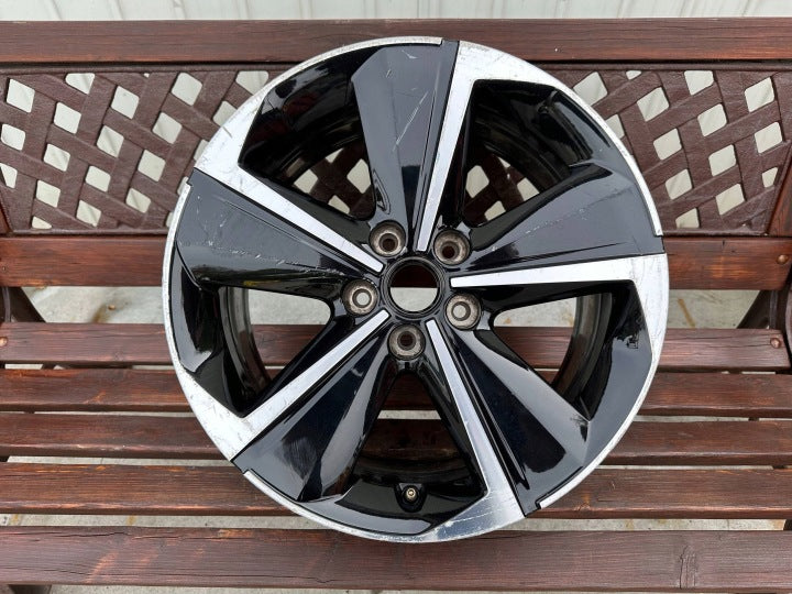 1x Alufelge 17 Zoll 7.5" 5x108 44ET Glanz Schwarz 9847065380 Opel Astra L FEL9585671066ds