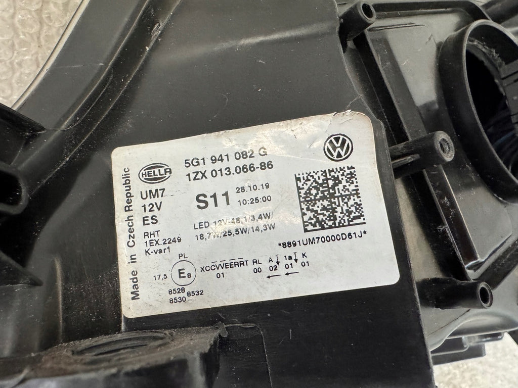 Frontscheinwerfer VW Golf VII 5G1941082G Full LED Ein Stück (Rechts oder Links) SCH1256590778dh