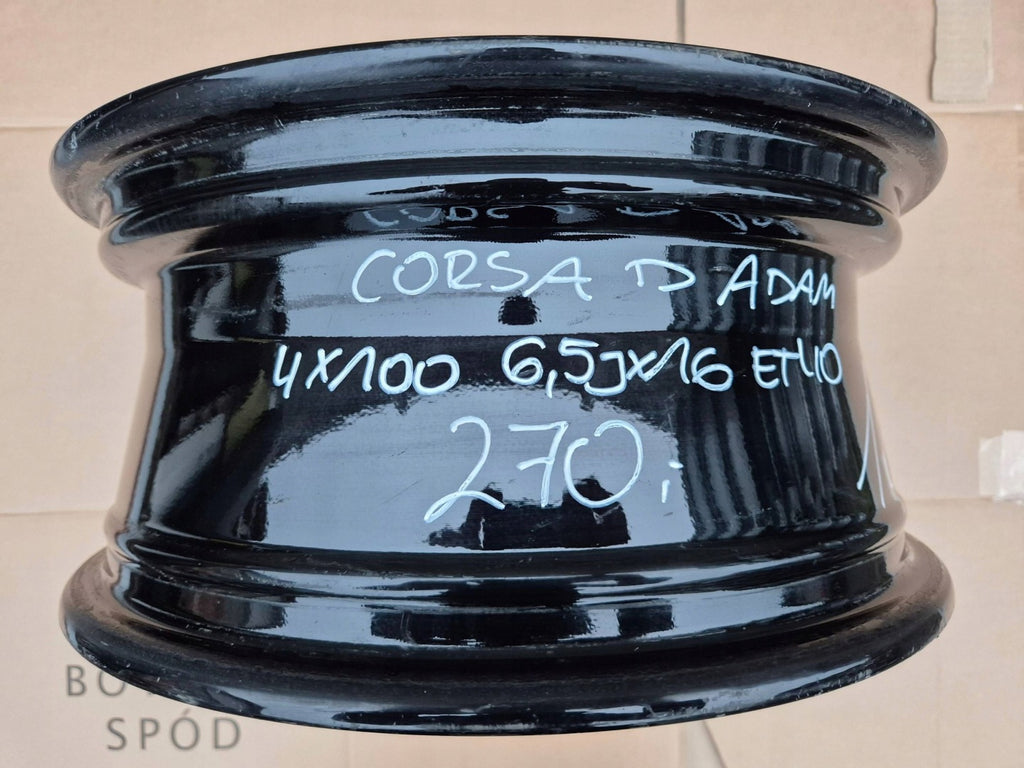 1x Alufelge 16 Zoll 6.5" 4x100 40ET Opel Corsa D Rim Wheel FEL9457759859qu