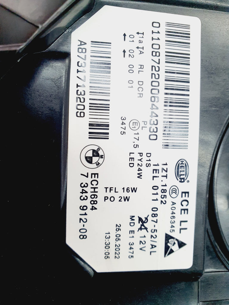 Frontscheinwerfer BMW 5 F11 F10 7343912-08 Xenon Rechts Scheinwerfer Headlight