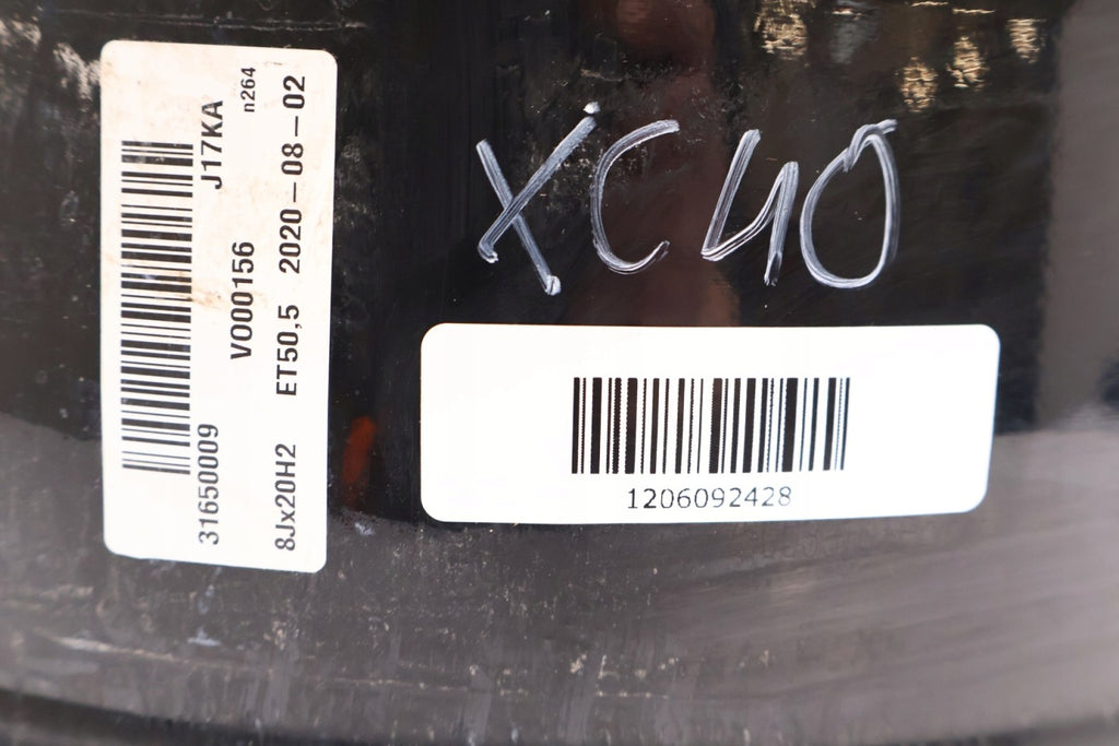 1x Alufelge 20 Zoll 8.0" 5x108 50ET Glanz Schwarz 31650009 Volvo Xc40 Rim Wheel FEL7444288317hj