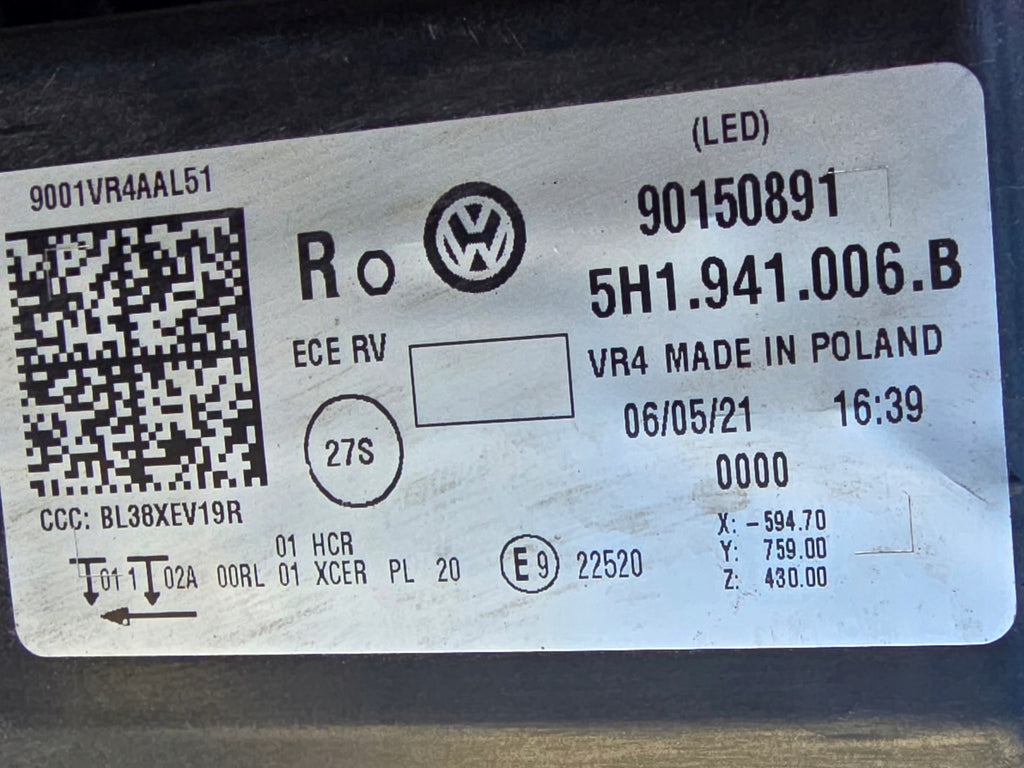 Frontscheinwerfer VW Golf VIII 5H1941006B Full LED Rechts Scheinwerfer Headlight SCH2583533182zp