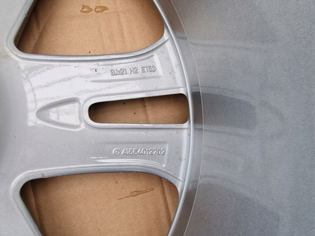 1x Alufelge 21 Zoll 9.0" 5x112 Glanz A1664012702 Mercedes-Benz Gle W166 FEL4844752662nv